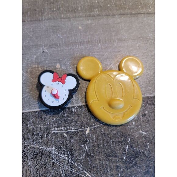 Disney Mickey Minnie Mouse clock face doll accessory toy figure set - Picture 1 of 4
